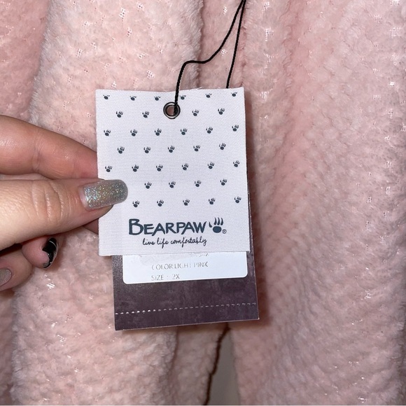 BearPaw Cozy Fleece Sleep Set with Jogger Style Pants Size 2X - Picture 3 of 9